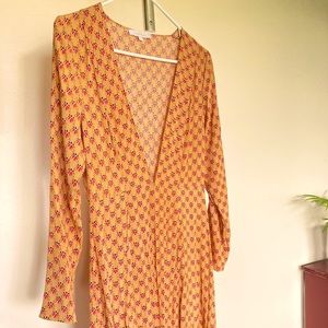 Olivaceous flared summertime maxi cape duster